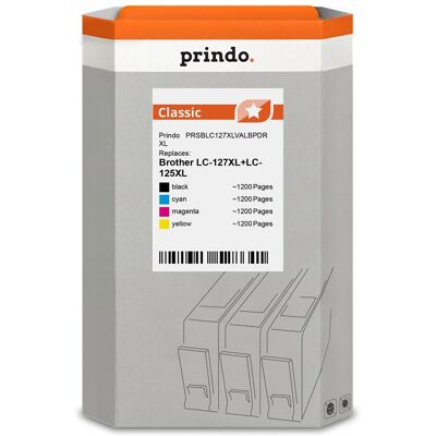 Prindo - LC127XL - 4-color - Multipack - Cartouche d’encre - Publicité Prindo - LC127XL - 4-color - Multipack - Cartouche d’encre - Publicité