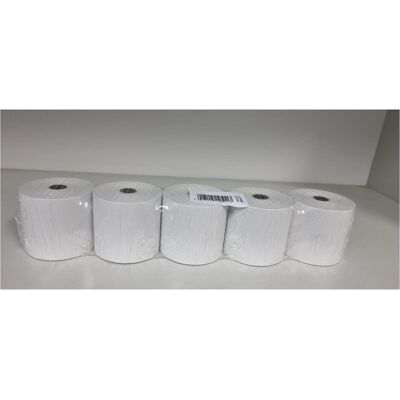 Soennecken, Rouleau de papier thermique, Rouleau de caisse thermique 58mmx50m 5p. Publicité Soennecken, Rouleau de papier thermique, Rouleau de caisse thermique 58mmx50m 5p. Publicité
