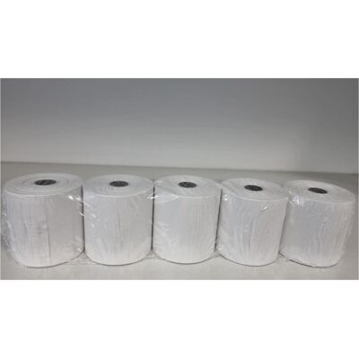 Soennecken, Rouleau de papier thermique, Rouleau de caisse thermique 57mmx40m 5p. Publicité Soennecken, Rouleau de papier thermique, Rouleau de caisse thermique 57mmx40m 5p. Publicité
