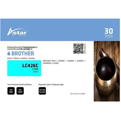 Astar, Cartouche d'impression, AS70822 BROTHER LC426C MFCJ Tinte - Publicité Astar, Cartouche d'impression, AS70822 BROTHER LC426C MFCJ Tinte - Publicité