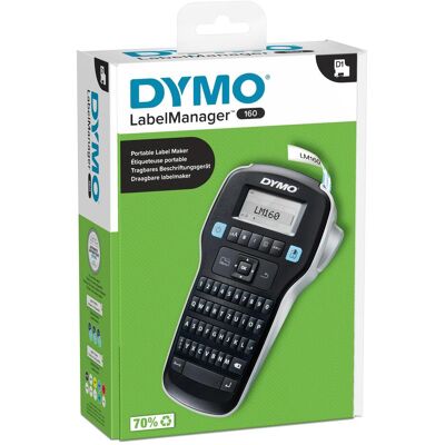 Dymo 2174611 LabelManager 160, Étiqueteuse, Argent, Noir - Publicité Dymo 2174611 LabelManager 160, Étiqueteuse, Argent, Noir - Publicité