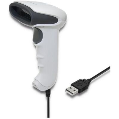 Qoltec 50865 Barcode scanner 1D CCD USB Baltas (Codes à barres 1D), Lecteur de codes barres, Blanc - Publicité Qoltec 50865 Barcode scanner 1D CCD USB Baltas (Codes à barres 1D), Lecteur de codes barres, Blanc - Publicité