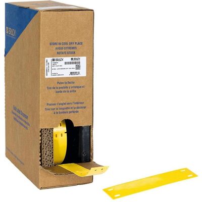 Brady, Rouleau d’étiquettes, BM71-15x75-7598-YL, polyester, jaune, brillant, 15.00 x 75.00 mm, non adhésif, gros rouleau (2 - Publicité Brady, Rouleau d’étiquettes, BM71-15x75-7598-YL, polyester, jaune, brillant, 15.00 x 75.00 mm, non adhésif, gros rouleau (2 - Publicité