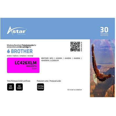 Astar, Cartouche d'impression, AS70828 BROTHER LC426XLM MFCJ - Publicité Astar, Cartouche d'impression, AS70828 BROTHER LC426XLM MFCJ - Publicité