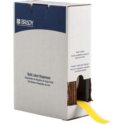 Brady, Rouleau d’étiquettes, BM7C-1000-855-YL, Étiquettes Toughwash, polyester, jaune, mat, 25.40 mm x 22.86 m, adhésif fort (31.75 mm) - Publicité Brady, Rouleau d’étiquettes, BM7C-1000-855-YL, Étiquettes Toughwash, polyester, jaune, mat, 25.40 mm x 22.86 m, adhésif fort (31.75 mm) - Publicité
