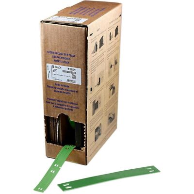 Brady, Rouleau d’étiquettes, BM7-10x75-7643-GN, Étiquettes Heatex, Vert, mat, 10.00 x 75.00 mm, non adhésives, gros rouleau ( (10 mm) - Publicité Brady, Rouleau d’étiquettes, BM7-10x75-7643-GN, Étiquettes Heatex, Vert, mat, 10.00 x 75.00 mm, non adhésives, gros rouleau ( (10 mm) - Publicité