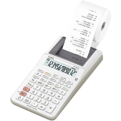 Casio Calculatrice, HR-8RCE (Fonctionnement sur piles, Fonctionnement sur secteur) - Publicité Casio Calculatrice, HR-8RCE (Fonctionnement sur piles, Fonctionnement sur secteur) - Publicité