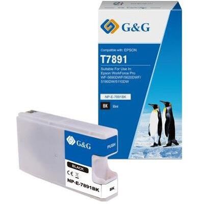 G&G, Cartouche d'impression, kompatibel Ink mit C13T789140, NP-E-7891BK(D), black, 4000S (CF) - Publicité G&G, Cartouche d'impression, kompatibel Ink mit C13T789140, NP-E-7891BK(D), black, 4000S (CF) - Publicité