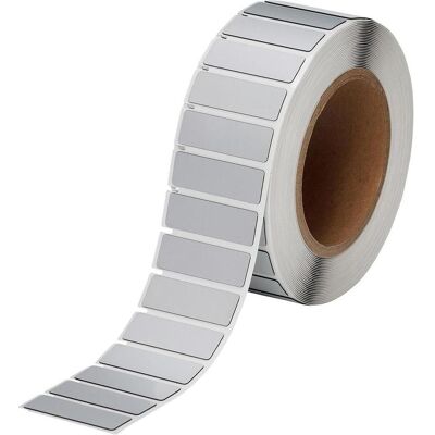 Brady, Rouleau d’étiquettes, THTEP-06-7593-SV, EPREP, polyester, argent, 45.00 x 15.00 mm, permanent (1500 E.) (55 mm) - Publicité Brady, Rouleau d’étiquettes, THTEP-06-7593-SV, EPREP, polyester, argent, 45.00 x 15.00 mm, permanent (1500 E.) (55 mm) - Publicité