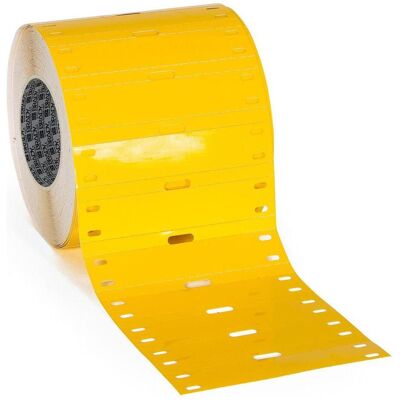Brady, Rouleau d’étiquettes, THT-7525-7598-YL, polyester, jaune, brillant, 75.00 x 25.00 mm, non adhésif (500 m.) (75 mm) - Publicité Brady, Rouleau d’étiquettes, THT-7525-7598-YL, polyester, jaune, brillant, 75.00 x 25.00 mm, non adhésif (500 m.) (75 mm) - Publicité