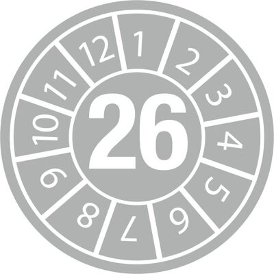 Brady, Rouleau d’étiquettes, Étiquettes de date d'inspection - Publicité Brady, Rouleau d’étiquettes, Étiquettes de date d'inspection - Publicité