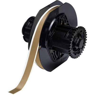 Brady, Rouleau d’étiquettes, B30C-500-595-GD, Vinyle haute performance, or, brillant, 12.70 mm x 30.48 m, permanent, continu (19.05 mm) - Publicité Brady, Rouleau d’étiquettes, B30C-500-595-GD, Vinyle haute performance, or, brillant, 12.70 mm x 30.48 m, permanent, continu (19.05 mm) - Publicité