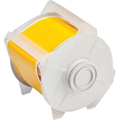 Brady, Rouleau d’étiquettes, B-595, Vinyle, Jaune, 76mm x 30m, permanent, f. GlobalMark (82.55 mm) - Publicité Brady, Rouleau d’étiquettes, B-595, Vinyle, Jaune, 76mm x 30m, permanent, f. GlobalMark (82.55 mm) - Publicité