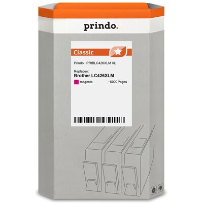 Prindo, Cartouche d'impression, compatible avec Brother LC426XLM (M) - Publicité Prindo, Cartouche d'impression, compatible avec Brother LC426XLM (M) - Publicité
