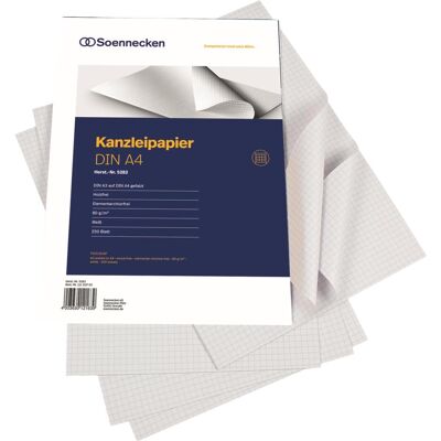 Papier à Copier Soennecken A3 A4 Foolscap - 250 Feuilles - Publicité Papier à Copier Soennecken A3 A4 Foolscap - 250 Feuilles - Publicité