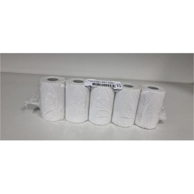 Soennecken, Rouleau de papier thermique, Rouleau de caisse thermique 57mmx25m 5p. Publicité Soennecken, Rouleau de papier thermique, Rouleau de caisse thermique 57mmx25m 5p. Publicité