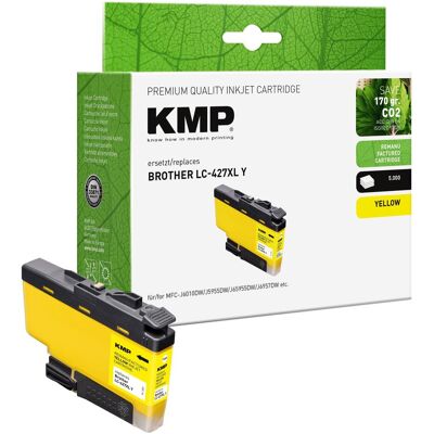KMP, Cartouche d'impression, Patrone Brother LC427XLY yellow 5000 Seiten (Y) - Publicité KMP, Cartouche d'impression, Patrone Brother LC427XLY yellow 5000 Seiten (Y) - Publicité