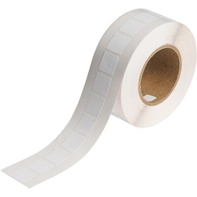 Brady, Rouleau d’étiquettes, BradyJet J4000 étiquettes en vinyle prédécoupées - 25,40 mm x 25,40 mm (57.15 mm) - Publicité Brady, Rouleau d’étiquettes, BradyJet J4000 étiquettes en vinyle prédécoupées - 25,40 mm x 25,40 mm (57.15 mm) - Publicité