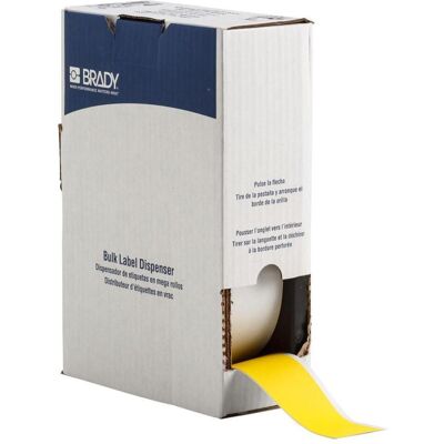 Brady, Rouleau d’étiquettes, BM7C-2000-854-YL, Étiquettes Toughwash, polyester, jaune, mat, 50.80 mm x 22.86 m, adhésif fort (50.80 mm) - Publicité Brady, Rouleau d’étiquettes, BM7C-2000-854-YL, Étiquettes Toughwash, polyester, jaune, mat, 50.80 mm x 22.86 m, adhésif fort (50.80 mm) - Publicité
