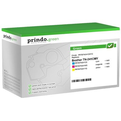 Prindo, Cartouche d'impression, compatible avec Brother TN-241CMY - Publicité Prindo, Cartouche d'impression, compatible avec Brother TN-241CMY - Publicité