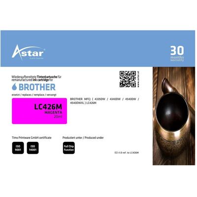 Astar, Cartouche d'impression, AS70823 BROTHER LC426M MFCJ Tinte - Publicité Astar, Cartouche d'impression, AS70823 BROTHER LC426M MFCJ Tinte - Publicité