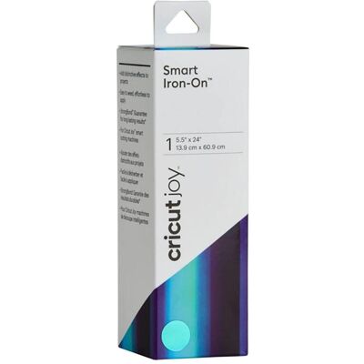 Cricut, Machine de découpe : accessoires, Smart Iron-On 33x91cm Holographic Transblue (P) - Publicité Cricut, Machine de découpe : accessoires, Smart Iron-On 33x91cm Holographic Transblue (P) - Publicité