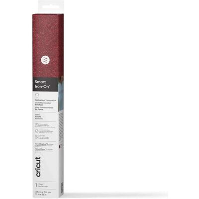 Cricut, Machine de découpe : accessoires, Smart Iron-On 33x91cm Glitter Red (P) - Publicité Cricut, Machine de découpe : accessoires, Smart Iron-On 33x91cm Glitter Red (P) - Publicité