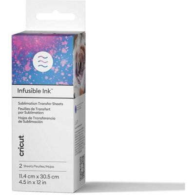 Cricut, Machine de découpe : accessoires, Infusible Ink Transfer Sheets 2-pack Watercolor Splash - ideal size for MugPress (P) - Publicité Cricut, Machine de découpe : accessoires, Infusible Ink Transfer Sheets 2-pack Watercolor Splash - ideal size for MugPress (P) - Publicité