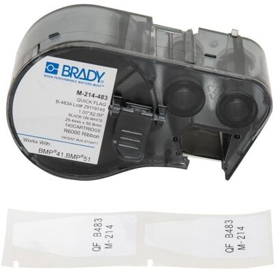 Brady, Rouleau d’étiquettes, QuickFlag Tapered Wire et (25.40 mm) - Publicité Brady, Rouleau d’étiquettes, QuickFlag Tapered Wire et (25.40 mm) - Publicité