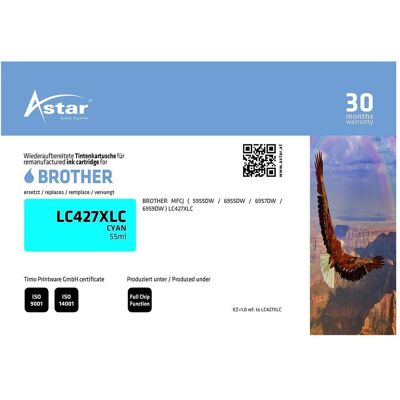 Astar, Cartouche d'impression, AS70844 BROTHER LC427XLC MFCJ - Publicité Astar, Cartouche d'impression, AS70844 BROTHER LC427XLC MFCJ - Publicité
