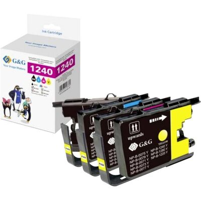 G&G, Cartouche d'impression, XL-Druckerpatronen 4er Set Brother LC-1240VALBP (C, CF, M, Y) - Publicité G&G, Cartouche d'impression, XL-Druckerpatronen 4er Set Brother LC-1240VALBP (C, CF, M, Y) - Publicité