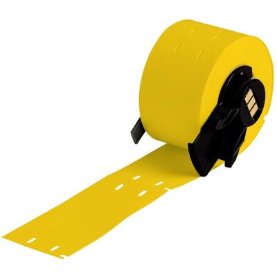 Brady, Rouleau d’étiquettes, M6-12-109-YL, BradyTags - Étiquette, polyéthylène, jaune mat, 19.05 x 76.20 mm, 4 trous, sans (19.05 mm) - Publicité Brady, Rouleau d’étiquettes, M6-12-109-YL, BradyTags - Étiquette, polyéthylène, jaune mat, 19.05 x 76.20 mm, 4 trous, sans (19.05 mm) - Publicité