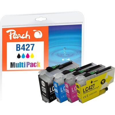 Peach, Cartouche d'impression, Spar Pack Tintenpatronen kompatibel zu Brother LC-427, LC-427VALP - Publicité Peach, Cartouche d'impression, Spar Pack Tintenpatronen kompatibel zu Brother LC-427, LC-427VALP - Publicité