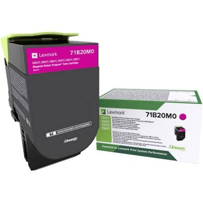 Lexmark Toner, 71b20m0 (M) - Publicité Lexmark Toner, 71b20m0 (M) - Publicité