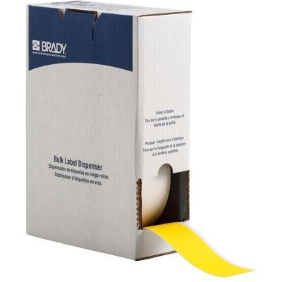 Brady, Rouleau d’étiquettes, BM7C-2000-855-YL, Étiquettes Toughwash, polyester, jaune, mat, 50.80 mm x 22.86 m, adhésif fort (50.80 mm) - Publicité Brady, Rouleau d’étiquettes, BM7C-2000-855-YL, Étiquettes Toughwash, polyester, jaune, mat, 50.80 mm x 22.86 m, adhésif fort (50.80 mm) - Publicité