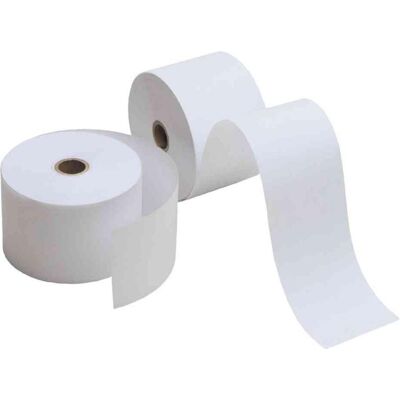 Kores, Rouleau de papier thermique, Rouleau thermique sans phénol, dimensions : 44 mm x 61 m x 12 mm sans bois, sans phénol, 1 couche - Publicité Kores, Rouleau de papier thermique, Rouleau thermique sans phénol, dimensions : 44 mm x 61 m x 12 mm sans bois, sans phénol, 1 couche - Publicité