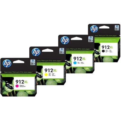 HP Cartouche d'impression, Cartouche 912XL Combo Pack (CF) - Publicité HP Cartouche d'impression, Cartouche 912XL Combo Pack (CF) - Publicité