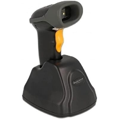 Delock Scanner de codes à barres 2.4 GHz 1D et 2D avec station de charge (Codes à barres 1D, Codes à barres 2D), Lecteur de codes barres, Noir - Publicité Delock Scanner de codes à barres 2.4 GHz 1D et 2D avec station de charge (Codes à barres 1D, Codes à barres 2D), Lecteur de codes barres, Noir - Publicité