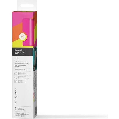Cricut, Machine de découpe : accessoires, Smart Iron-On Joy Xtra 241x305cm 3 sheets Glowstick Sampler (P) - Publicité Cricut, Machine de découpe : accessoires, Smart Iron-On Joy Xtra 241x305cm 3 sheets Glowstick Sampler (P) - Publicité