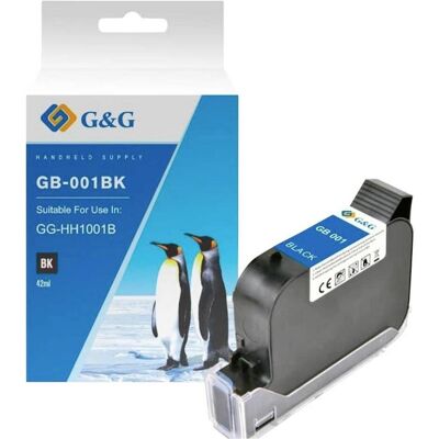 G&G GB-001BK Cartouche d'imprimante - Encre permanente - Publicité G&G GB-001BK Cartouche d'imprimante - Encre permanente - Publicité
