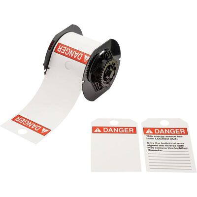 Brady, Rouleau d’étiquettes, Verrouillage en polyester imprimable (82.55 mm) - Publicité Brady, Rouleau d’étiquettes, Verrouillage en polyester imprimable (82.55 mm) - Publicité