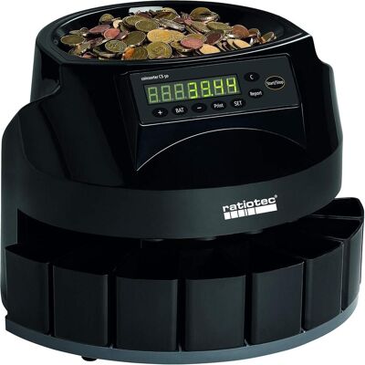 ratiotec, Compteur de monnaie, Machine à compter et à trier les pièces CS 50 (Compteuse de pièces) - Publicité ratiotec, Compteur de monnaie, Machine à compter et à trier les pièces CS 50 (Compteuse de pièces) - Publicité
