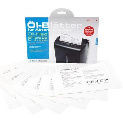 GO Europe, Destructeur de documents : accessoires, Genie 12627 - 240 mm - 20 mm - 200 mm - 91 g - 6 pièce(s) - Publicité GO Europe, Destructeur de documents : accessoires, Genie 12627 - 240 mm - 20 mm - 200 mm - 91 g - 6 pièce(s) - Publicité