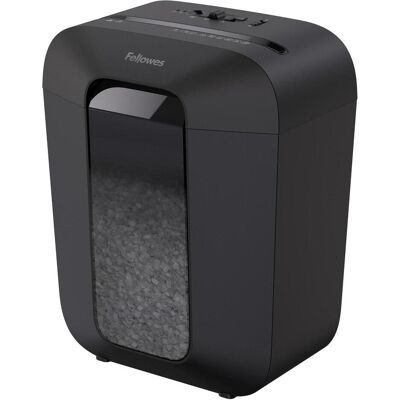 Fellowes Destructeur de documents, Déchiqueteuse Powershred LX50 P-4, 9 pages (Coupe de particules) - Publicité Fellowes Destructeur de documents, Déchiqueteuse Powershred LX50 P-4, 9 pages (Coupe de particules) - Publicité
