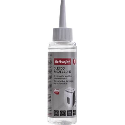 Activejet, Destructeur de documents : accessoires, ASO-125 Huile pour déchiquetage 125 ml - Publicité Activejet, Destructeur de documents : accessoires, ASO-125 Huile pour déchiquetage 125 ml - Publicité
