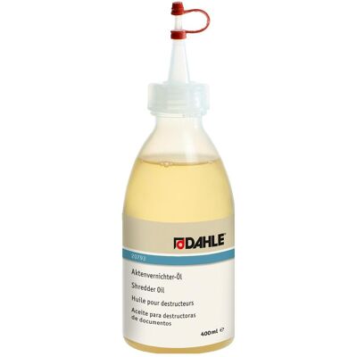 Dahle, Destructeur de documents : accessoires, 20793 Accessoires pour destructeurs de documents (e) Huile lubrifiante - Publicité Dahle, Destructeur de documents : accessoires, 20793 Accessoires pour destructeurs de documents (e) Huile lubrifiante - Publicité