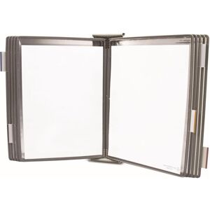 Tarifold, Panneau d'information, Système de plaques pochettes murales 424100 DIN A4 gris avec 10 plaques pochettes - Publicité Tarifold, Panneau d'information, Système de plaques pochettes murales 424100 DIN A4 gris avec 10 plaques pochettes - Publicité