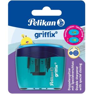 Pelikan Taille-crayons, Taille-crayons boîte double Griffix bleu - Publicité Pelikan Taille-crayons, Taille-crayons boîte double Griffix bleu - Publicité
