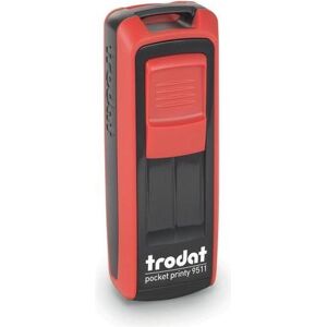 Trodat, Tampon encreur, Pocket Printy 9511 Noir/Rouge - Publicité Trodat, Tampon encreur, Pocket Printy 9511 Noir/Rouge - Publicité