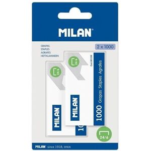 Milan, Attaches, Agrafes Métalliques 24 (2x) - Publicité Milan, Attaches, Agrafes Métalliques 24 (2x) - Publicité